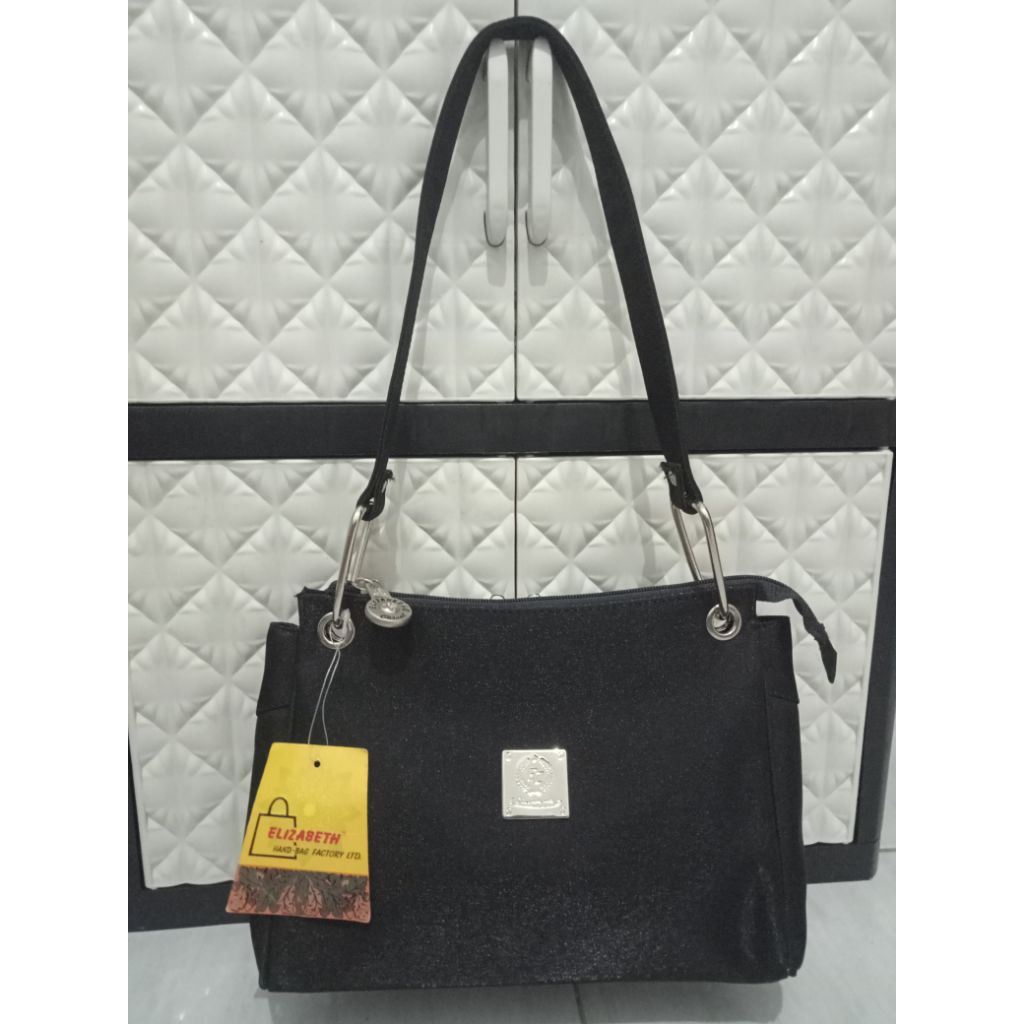 TAS ELIZABETH hitam/Tas Branded/Cuci gudang