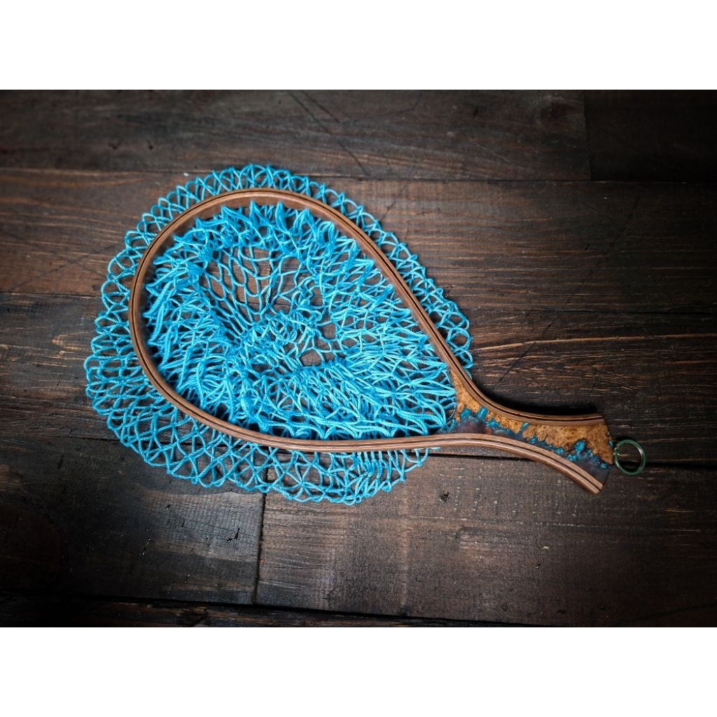 landing net jaring kayu stream fishing