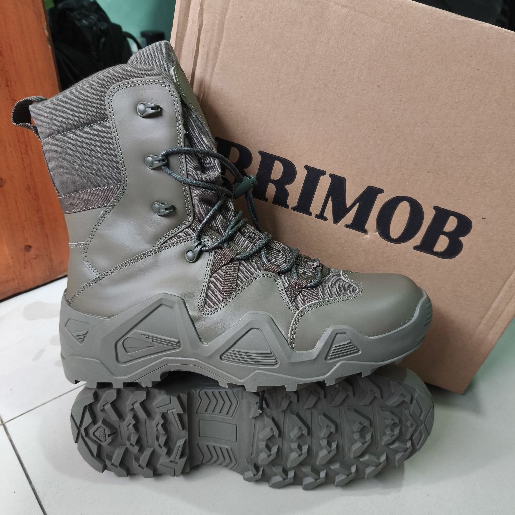 Sepatu pdl hijau jatah brimob model lowa