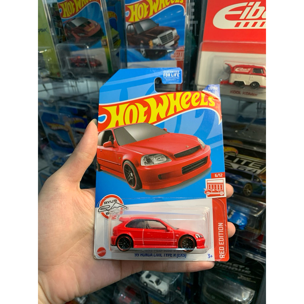 Hotwheels Honda Civic Type R (EK9) Red Edition