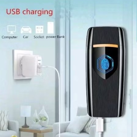 Korek Mancis Api Listrik USB Lighter Charge Sensor New Keren