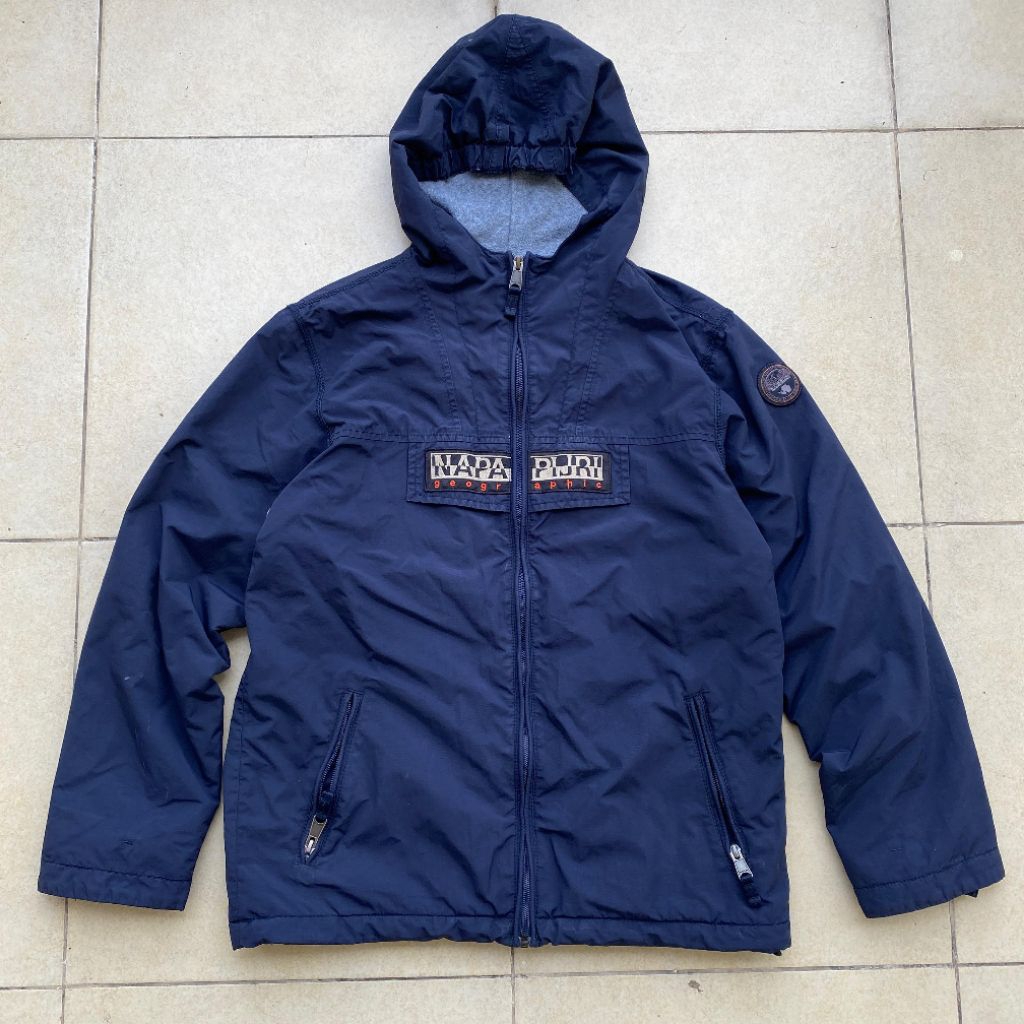 Napapijri Rainforest open Hoodie zipper side pockets original second Bekas murah. Jual napapijri Rai