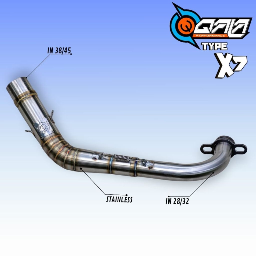 LEHER Knalpot ceklis MIO sporty Nouvo Z lele original qala performance