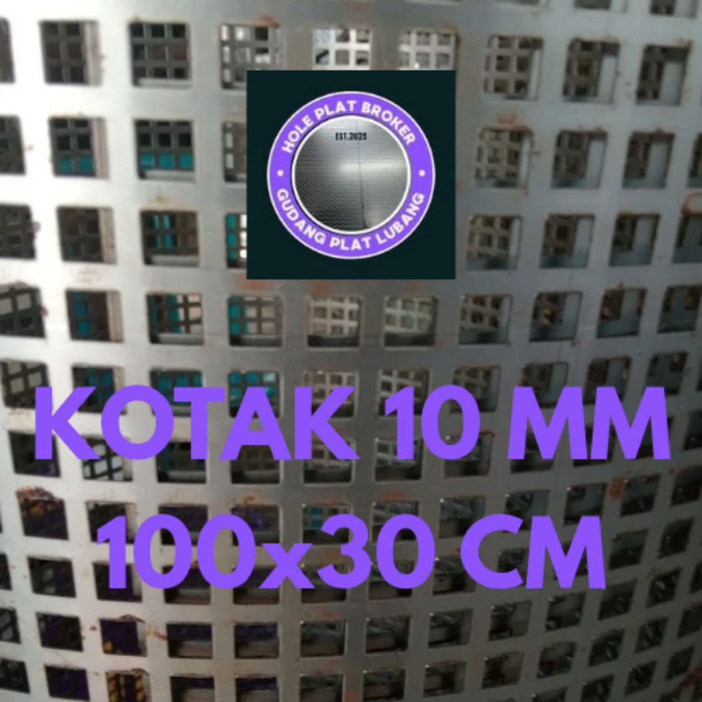 100x30cm Ram Grill Box Speaker Motif Kotak Diameter Lubang 10mm Tebal 0,8mm