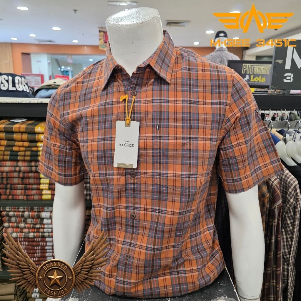 MGEE BIPSP KEMEJA LENGAN PENDEK ALTO C123 ORANGE
