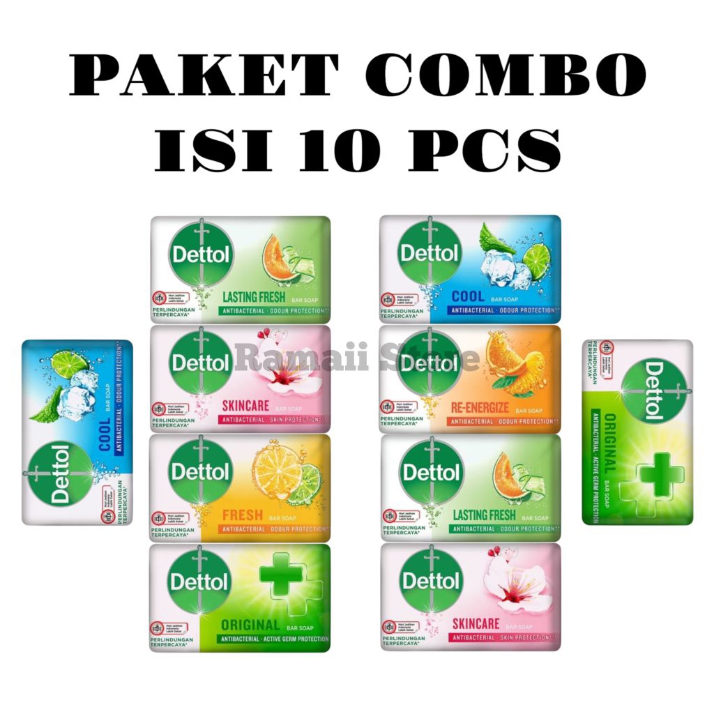 (GROSIR) SABUN DETTOL / SABUN DETTOL BATANG / SABUN MANDI DETTOL BATANG 60gr / SABUN ANTI BAKTERI