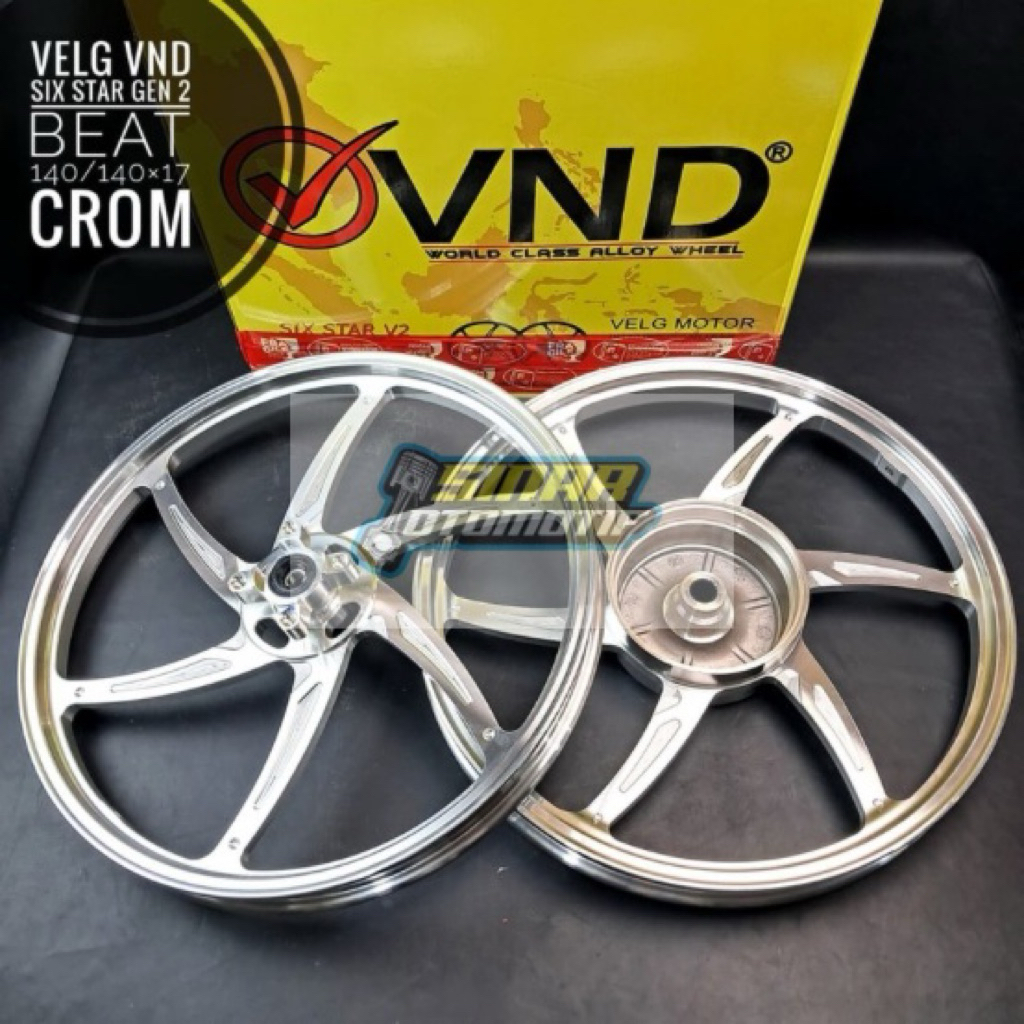 Velg VND Racing Six star v2 Beat scoopy vario 110 esp fi karbu ring 17