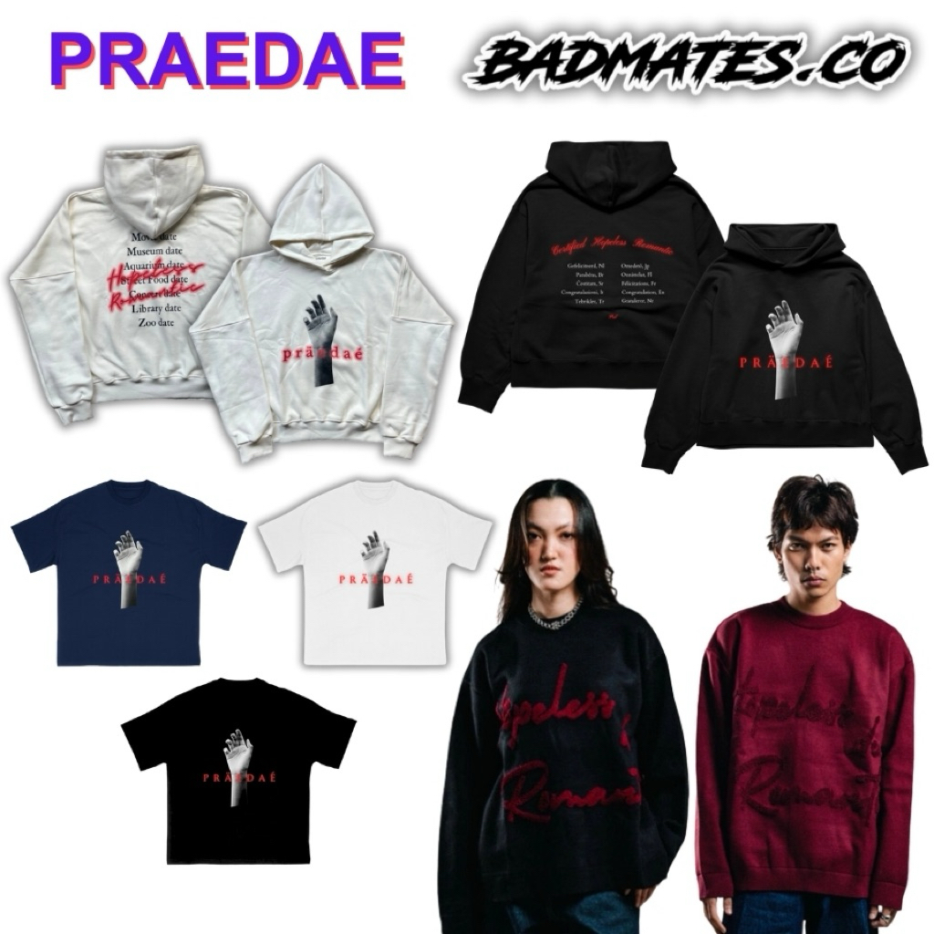 Praedae Knit Hopeless De Romantic/Praedae Hoodie HR/Praedae Tee/Praedae Knitwear Original