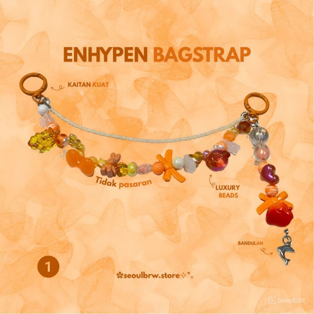 BAGSTRAP ENHYPEN / hiasan tas konser /  aksesoris tas / gantungan tas konser ENHYPEN