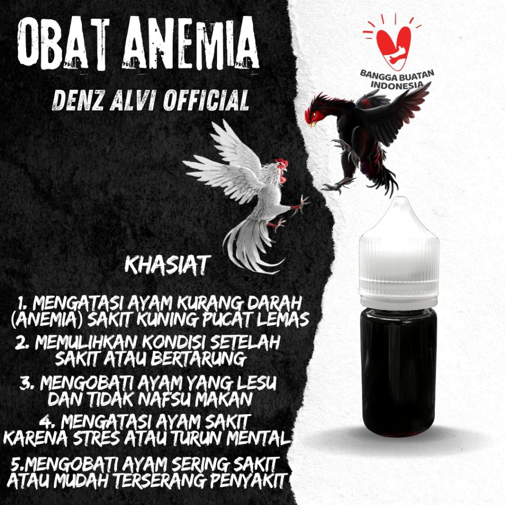 Obat ayam kurang darah lemas lesu - obat ayam anemia - obat ayam pucat - obat ayam lemas - obat ayam