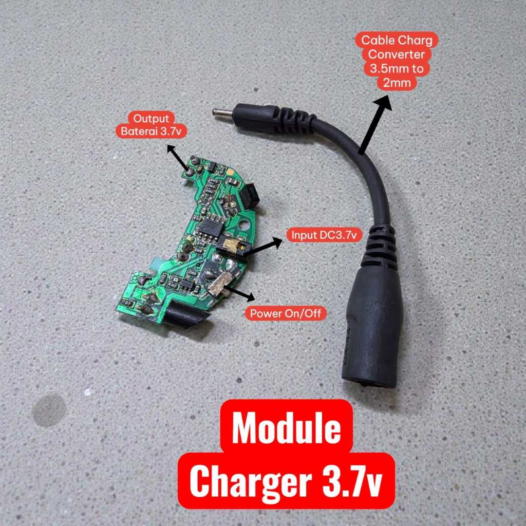 TERMURAH MODUL CHARGER 3.7V PAPAN PCB CHARGER 3.7V-5V SET