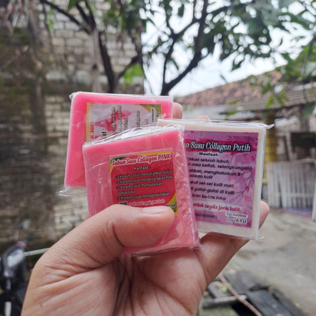 Sabun Susu Collagen Putih - Mencerahkan Kulit, Menghilangkan Flek, Memudarkan Bekas Luka