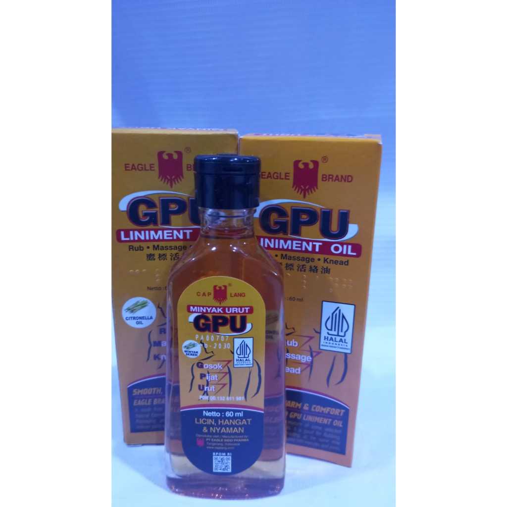 Minyak Urut GPU 30 ml dan 60 ml Termurah