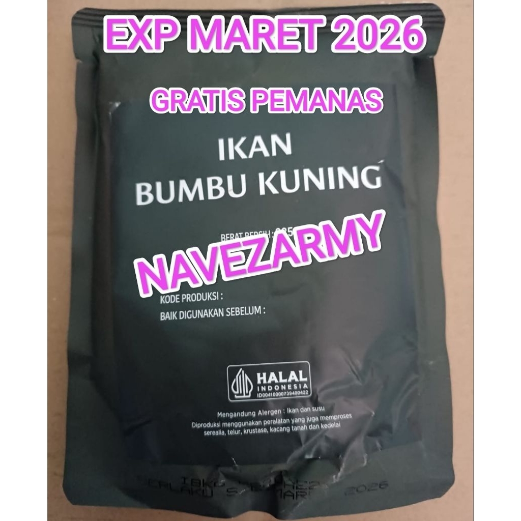 LP KONSERVEN MAKANAN TNI ECERAN  GRATIS PEMANAS EXP MARET  2026