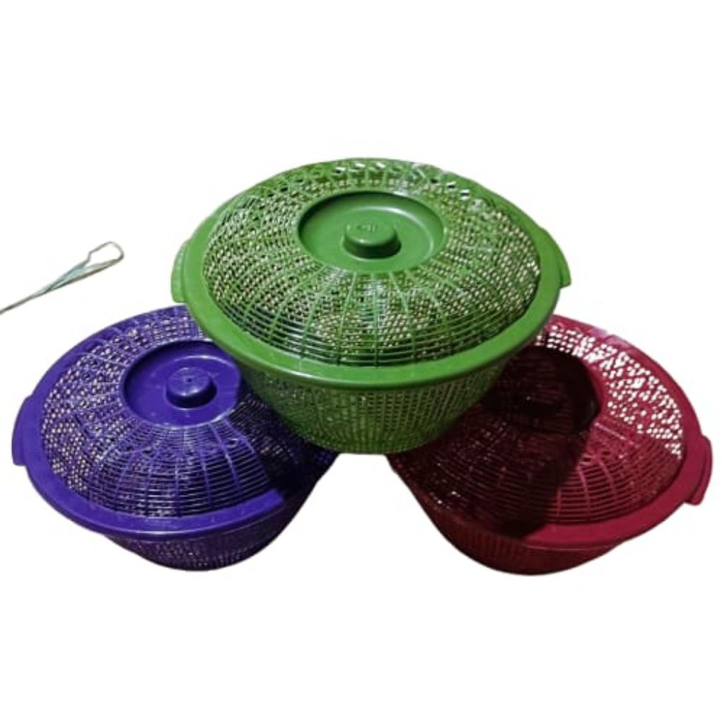 (50 Pcs) Wakul Nasi Tutup Warna Stb - Wakul Tutup Hajatan - Wakul Plastik