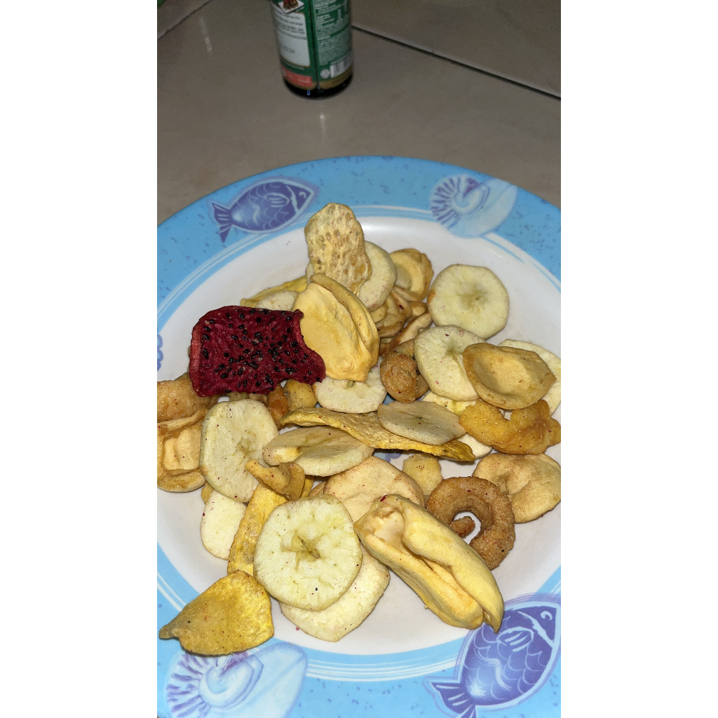 Keripik Sayur Kering Sehat Vegan Snack Diet Premium Crispy Veggie | Crisp Fruit