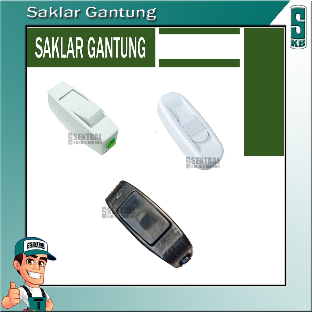 Saklar Gantung Switch On Off Kecil | Geser | Besar