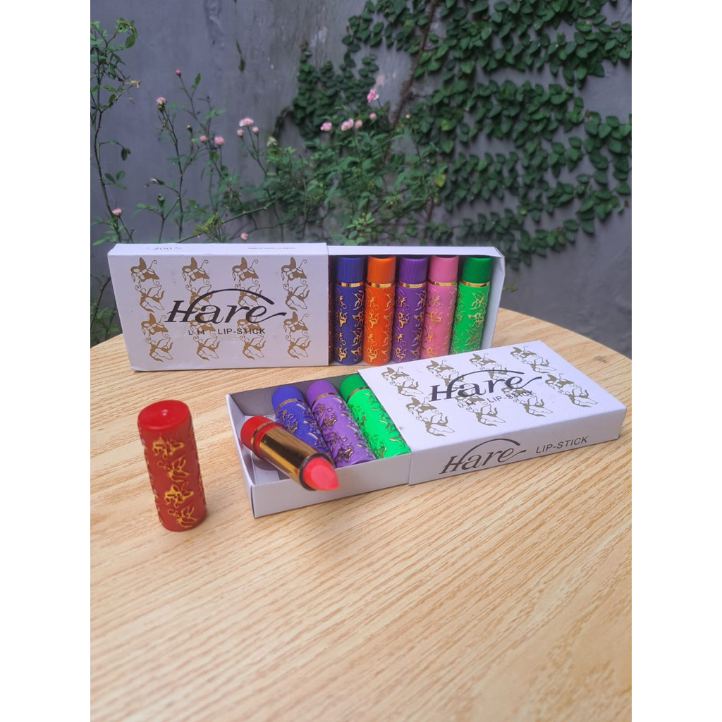 HARE Lipstick arab hijau warna warni merah pink alami oleh oleh haji umroh