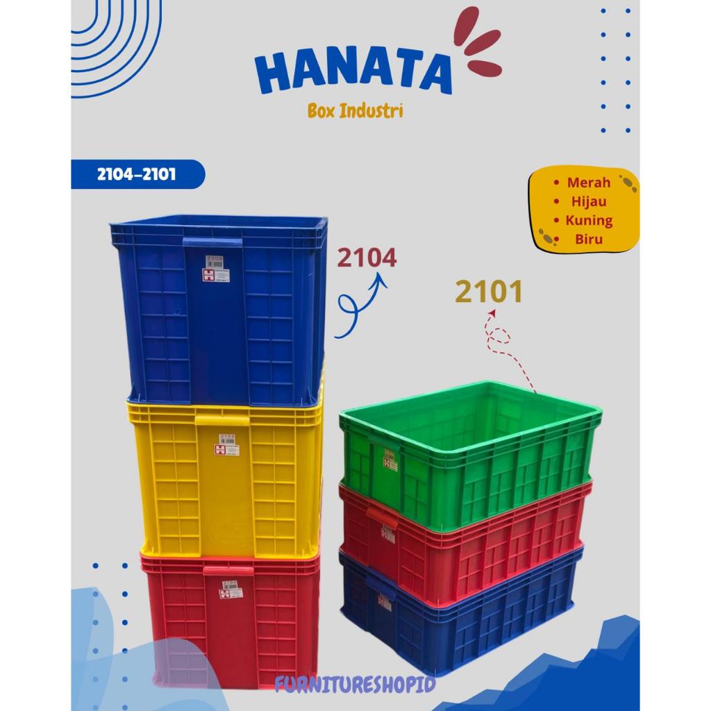 HANATA - Box Tahu Hanata 2101-2104 Container Box Industri / Box Industri Serbaguna /Box Rapat Hanata