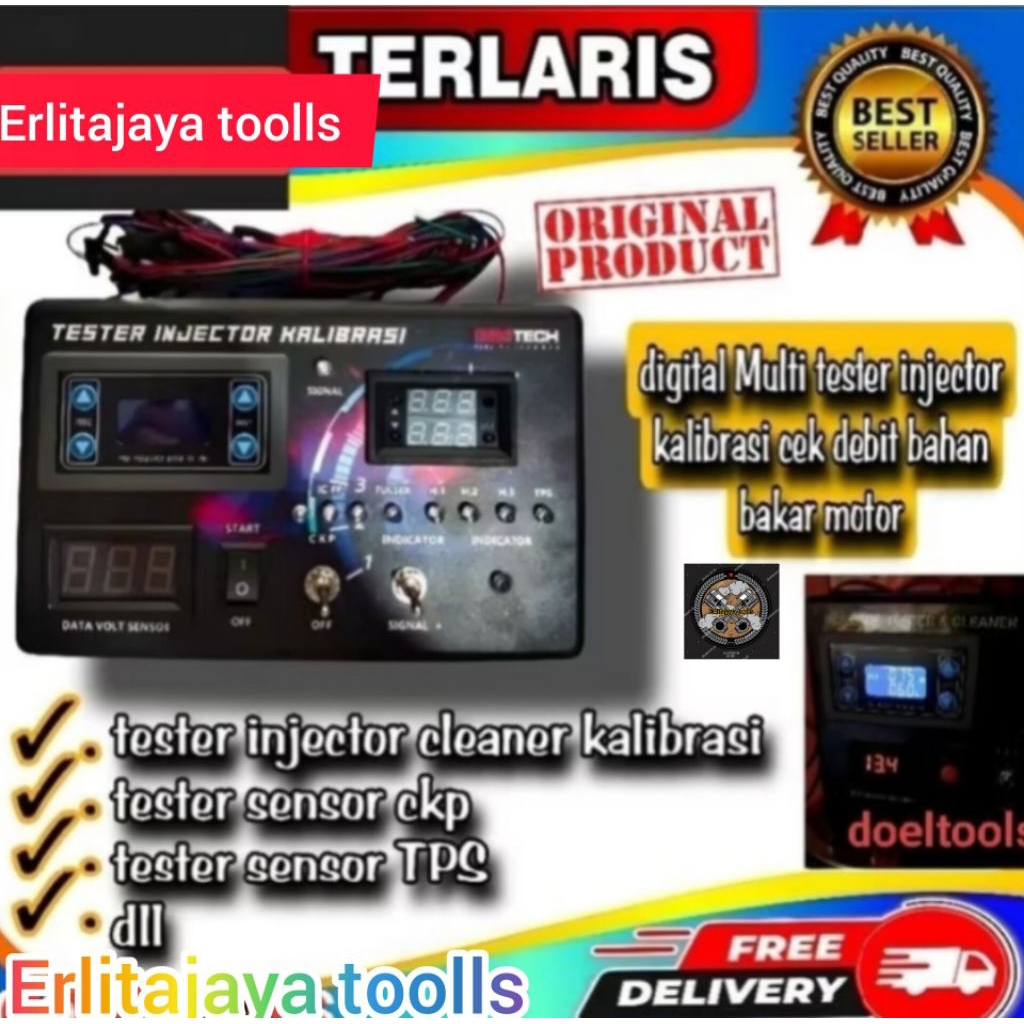 Scanner Scaner Motor injeksi Alat Cek Debit Bahan Bakar Minyak Cek Sensor CKP Sensor TPS motor injek