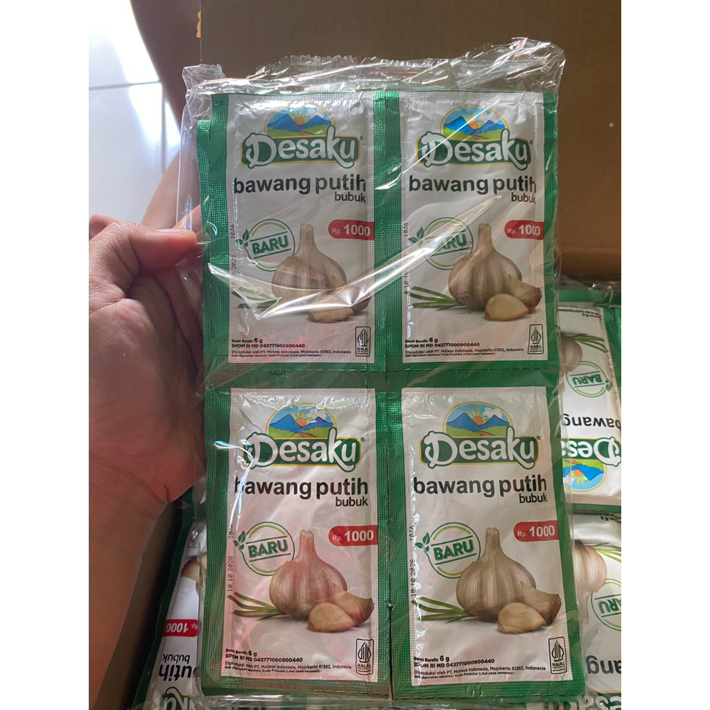 Desaku Bawang Putih Bubuk 1 Renceng - Praktis, Mudah Digunakan, Higienis