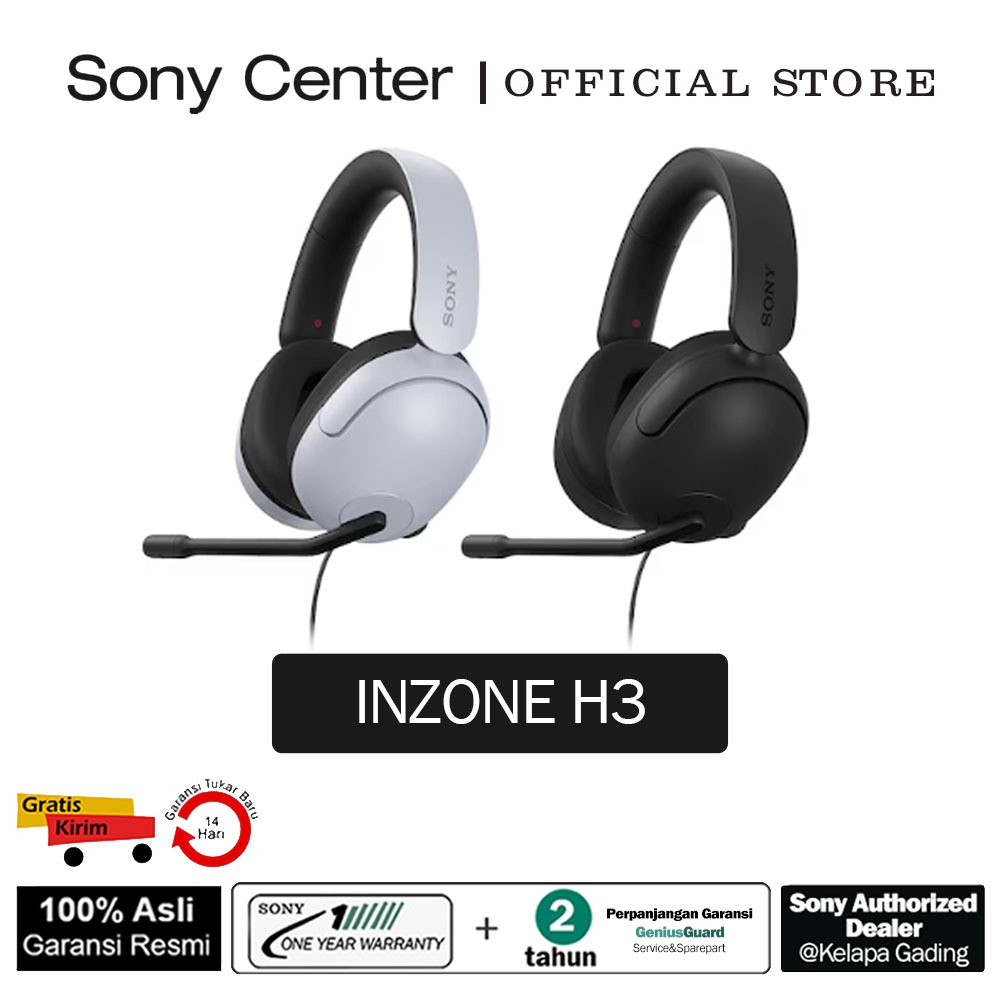 SONY Center Sony Headset Gaming Berkabel INZONE H3 / Headphone Gaming Wired INZONE H3 / Sony H3 - Ga
