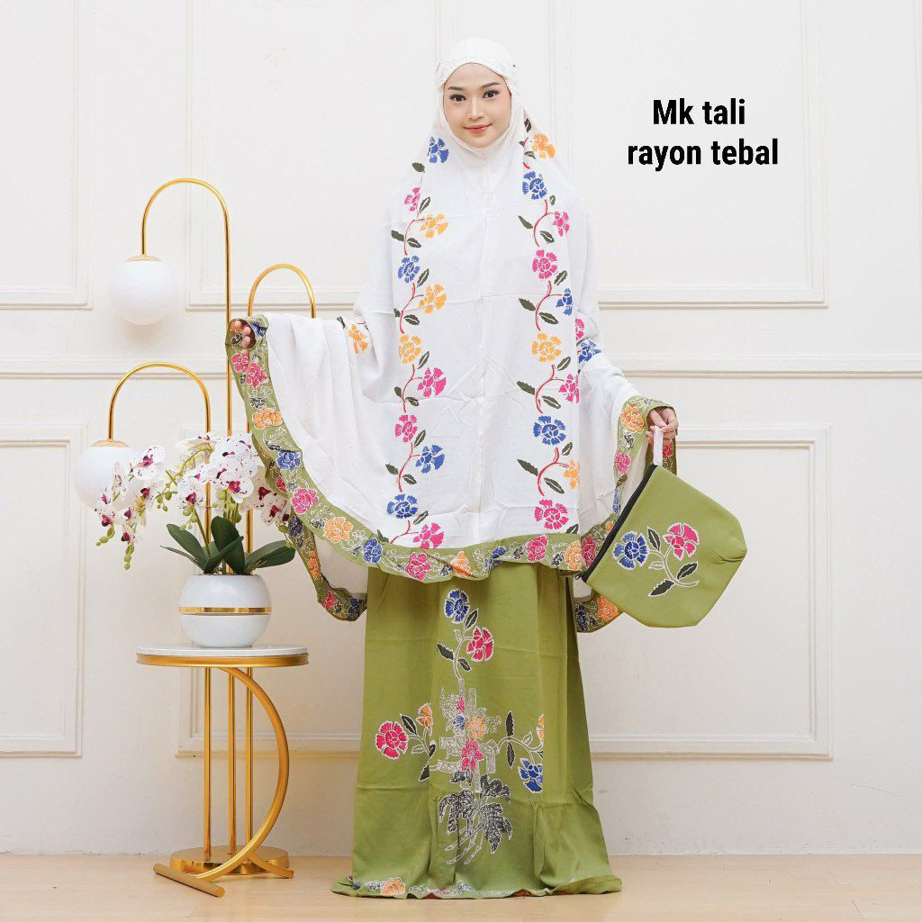 Mukena Batik Cap Jumbo premium Rayon samitex | Mukena batik Asli Pekalongan