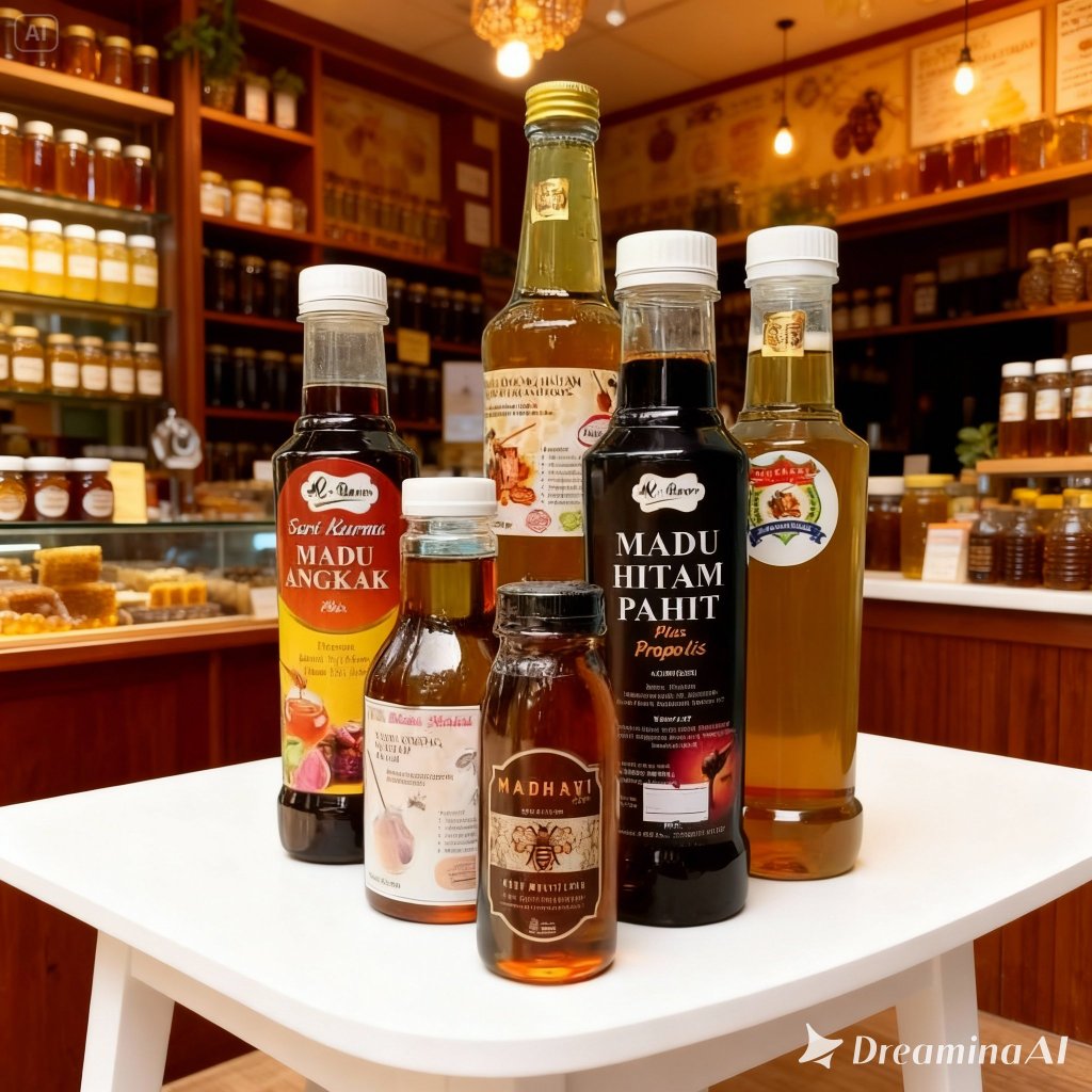 Madu Murni Odeng Asli Hutan Baduy / Madu Hitam Pahit Plus Propolis/ madu angkak sari kurma