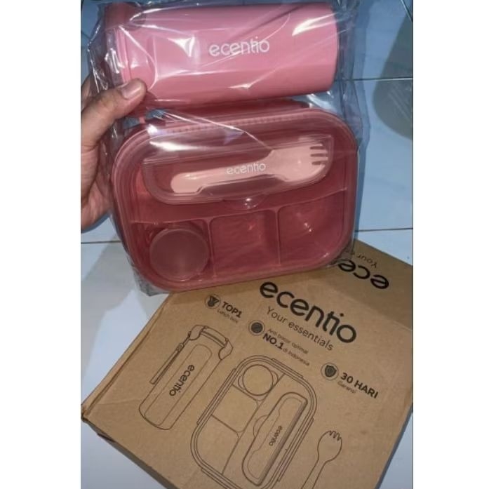 kotak makan ecentio pink