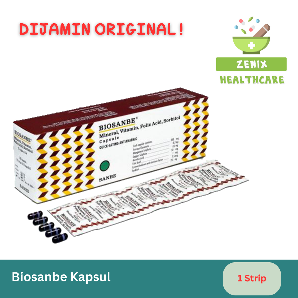 Biosanbe Kapsul – Vitamin Zat Besi untuk Ibu Hamil & Menyusui