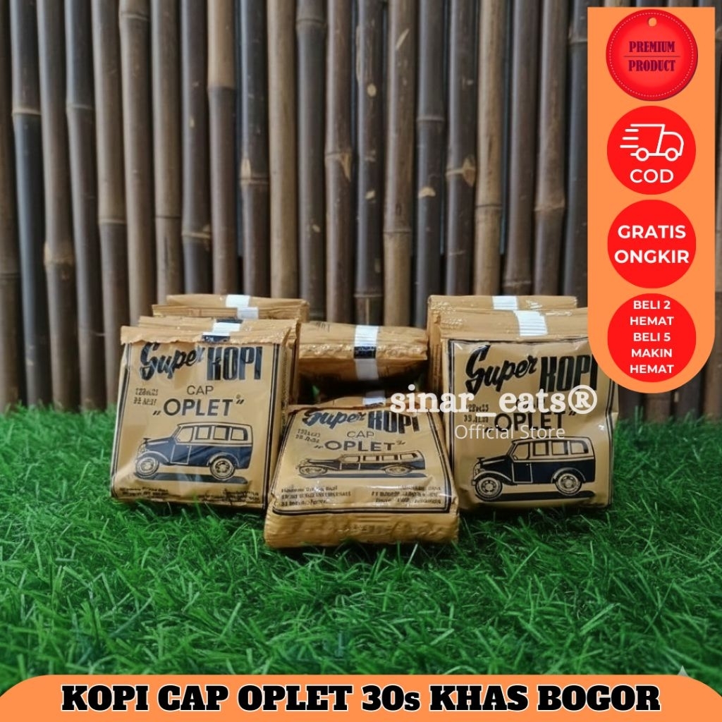 Kopi Oplet Kopi Hitam Cap Oplet 7gr (Khas Bogor) 30s