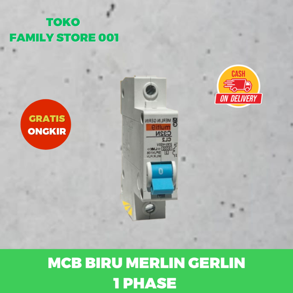 Miniature Circuit Breaker Merlin Gerin 1 Fasa 2a - 63a