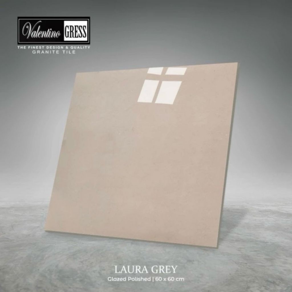 Granit 60x60 Valentino gress LAURA GREY | GLOSSY