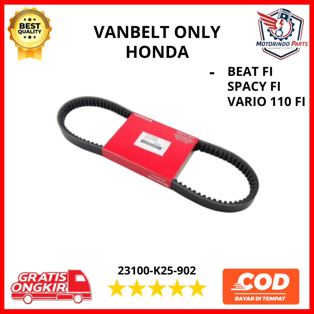 Vanbelt Honda Beat FI AHM K25 Original  / Spacy FI / Vario 110 FI motor sparepart