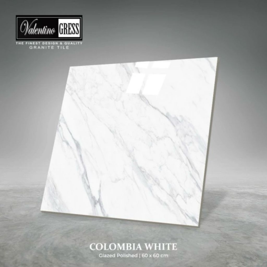 Granit 60x60 Valentino gress COLOMBIA WHITE | GLOSSY
