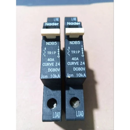 MCB DC 40A 1P Nader NDB5 MCB DC to Baterai.