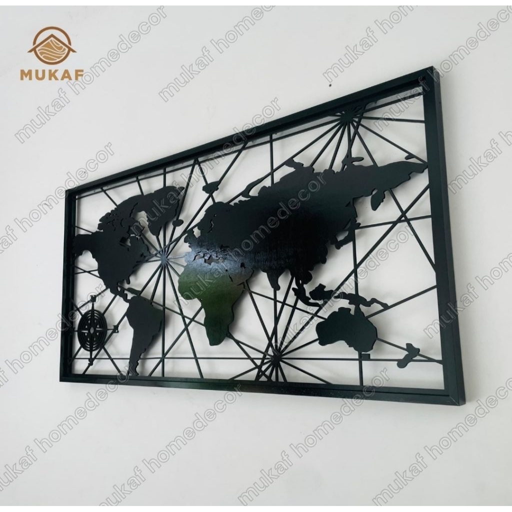 Hiasan dinding peta dunia