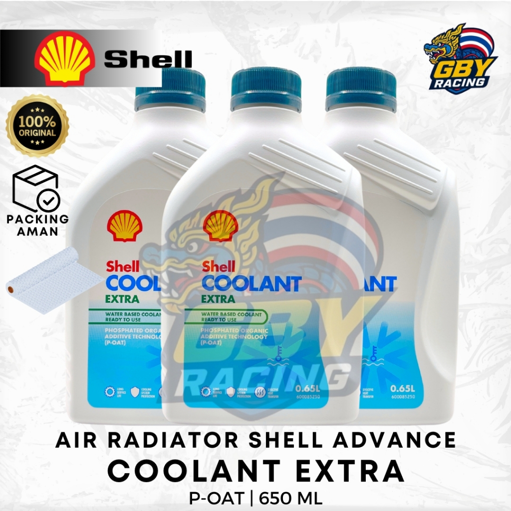 SHELL Radiator Coolant EXTRA 0,65L Air Radiator Motor Mobil Shell Organic POAT 650 mL Original