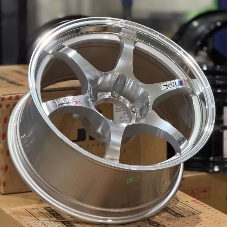 velg mobil ring 18 lebar 9 SSR TYPE C FULL MIRROR R18 velg racing Pajero fortuner Ford ranger strada