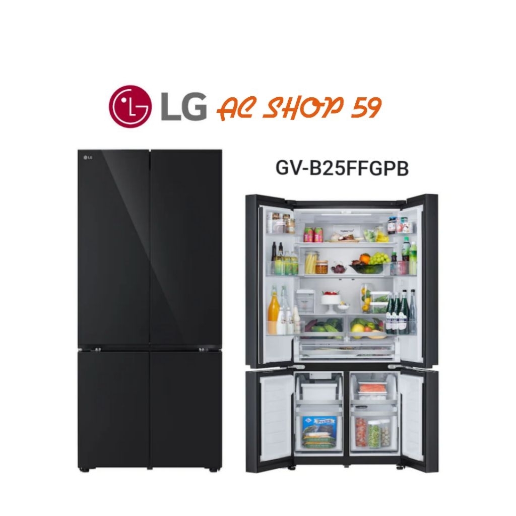 LG GV-B25FFGPB Kulkas Multi Door Smart Inverter ThinQ 677L Auto Ice Maker New