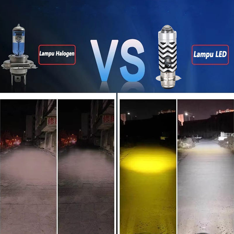 HOT DEALS Lampu Led Depan Motor H6 Laser Led/Lampu Led H6 Laser 2 Warna/Beat Vario Mio Luximos Laser