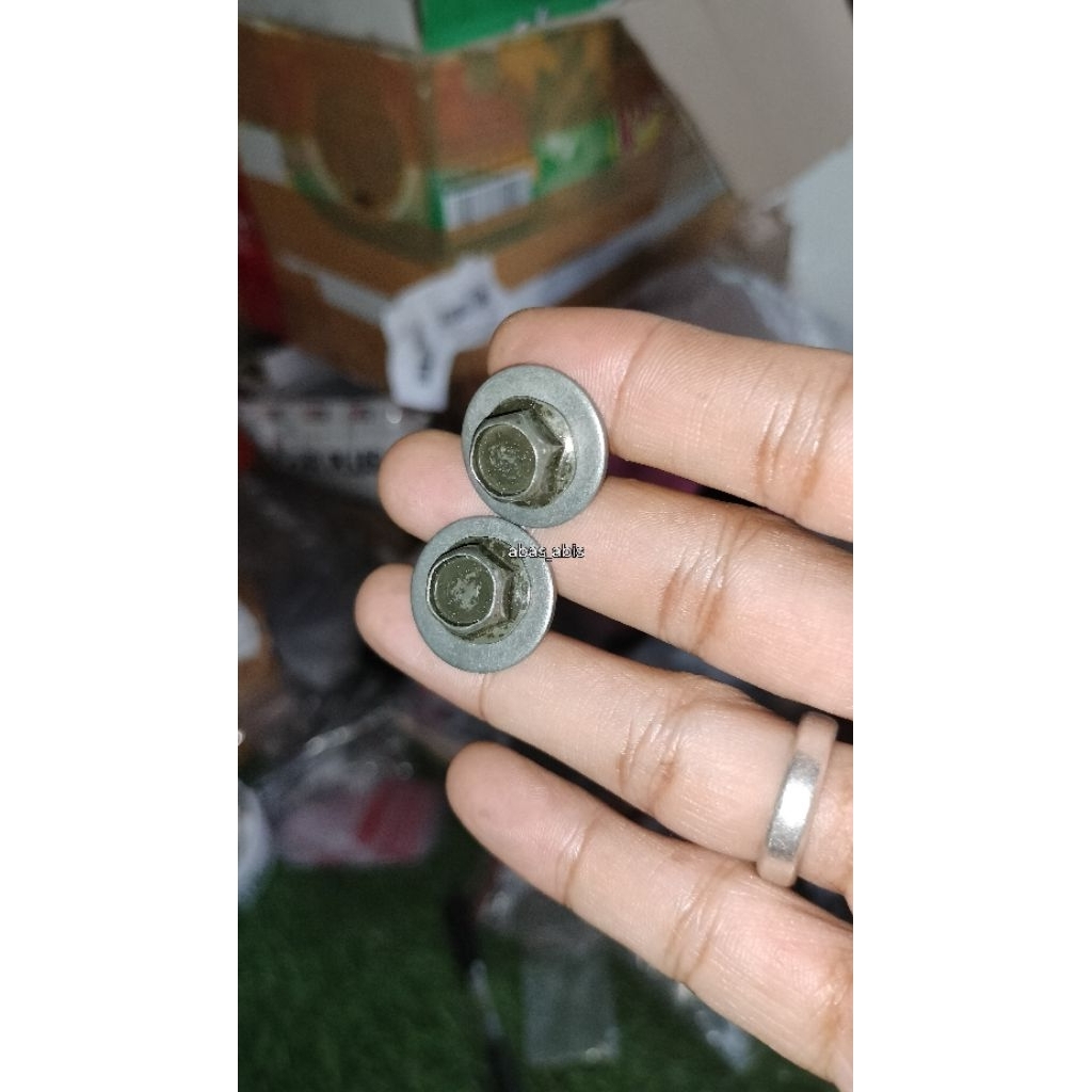 baut leher knalpot rx king peredam original nos bagian depan