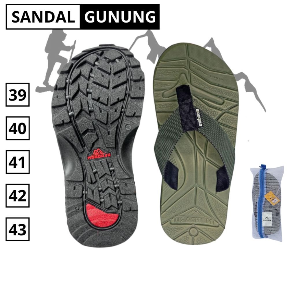 Sandals jepit gunung pria wanita terbaru sendal japit adventure terbaik