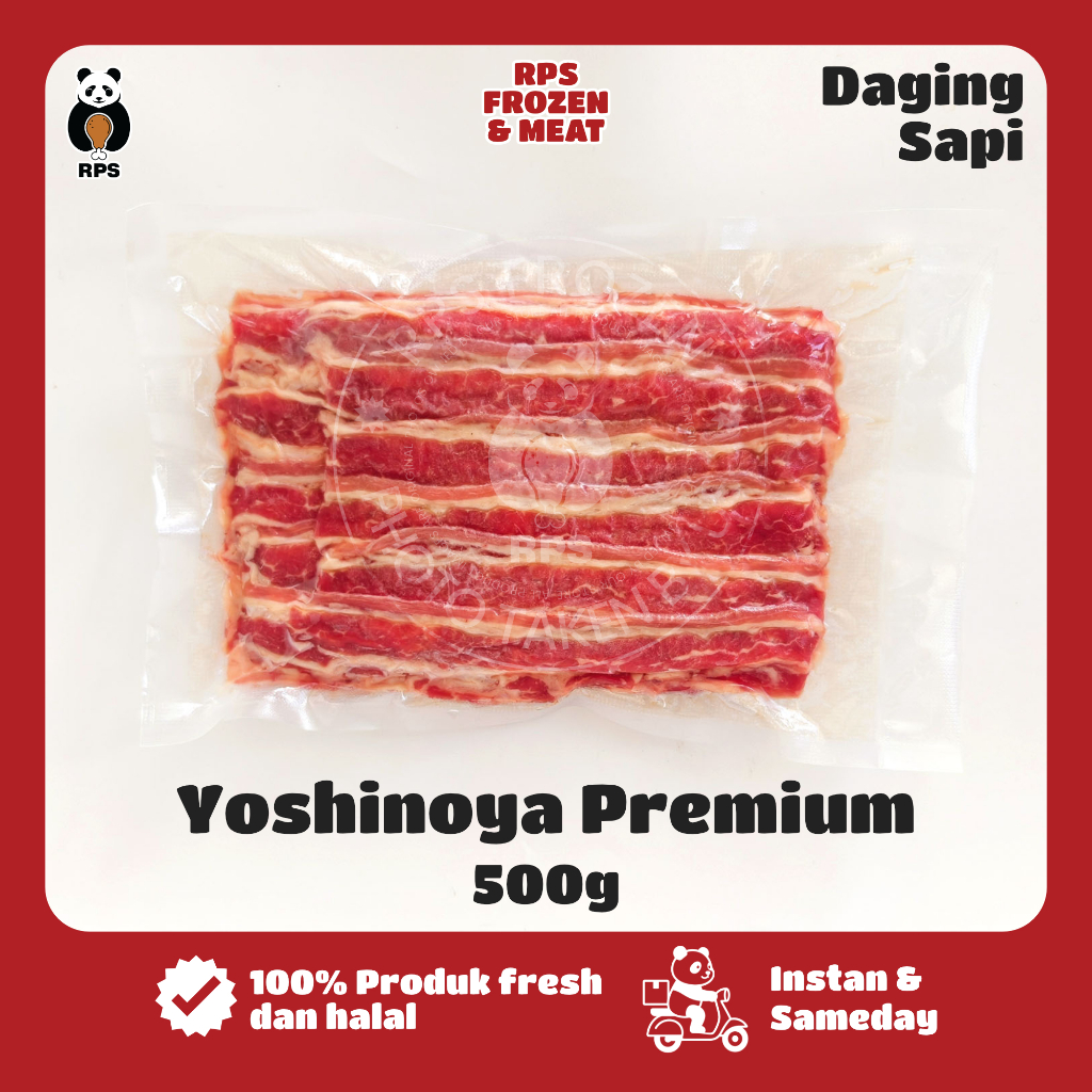 [TANPA TETELAN] Daging Slice Beef Yoshinoya Premium 500gr, AUS Beef Yoshinoya
