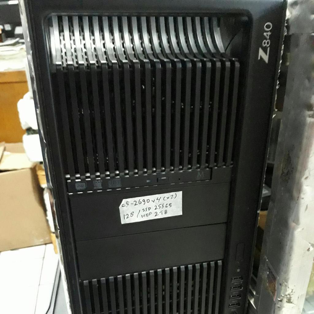 SERVER TOWER HP Z840 E5-2690V4x2pros 28CORE 56CPU/128 GB/2TB/Quadro K2200 ( BERGARANSI )