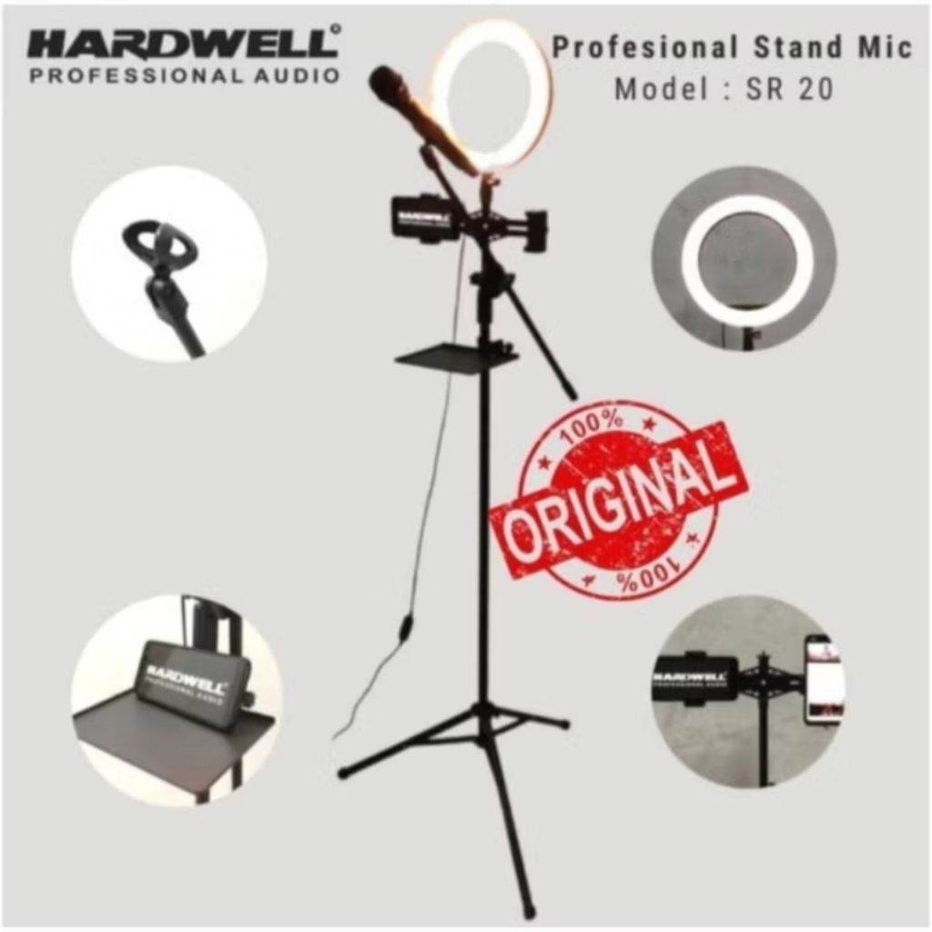 Stand mic Hardwell SR20/Stand mic live streaming Hardwell SR20