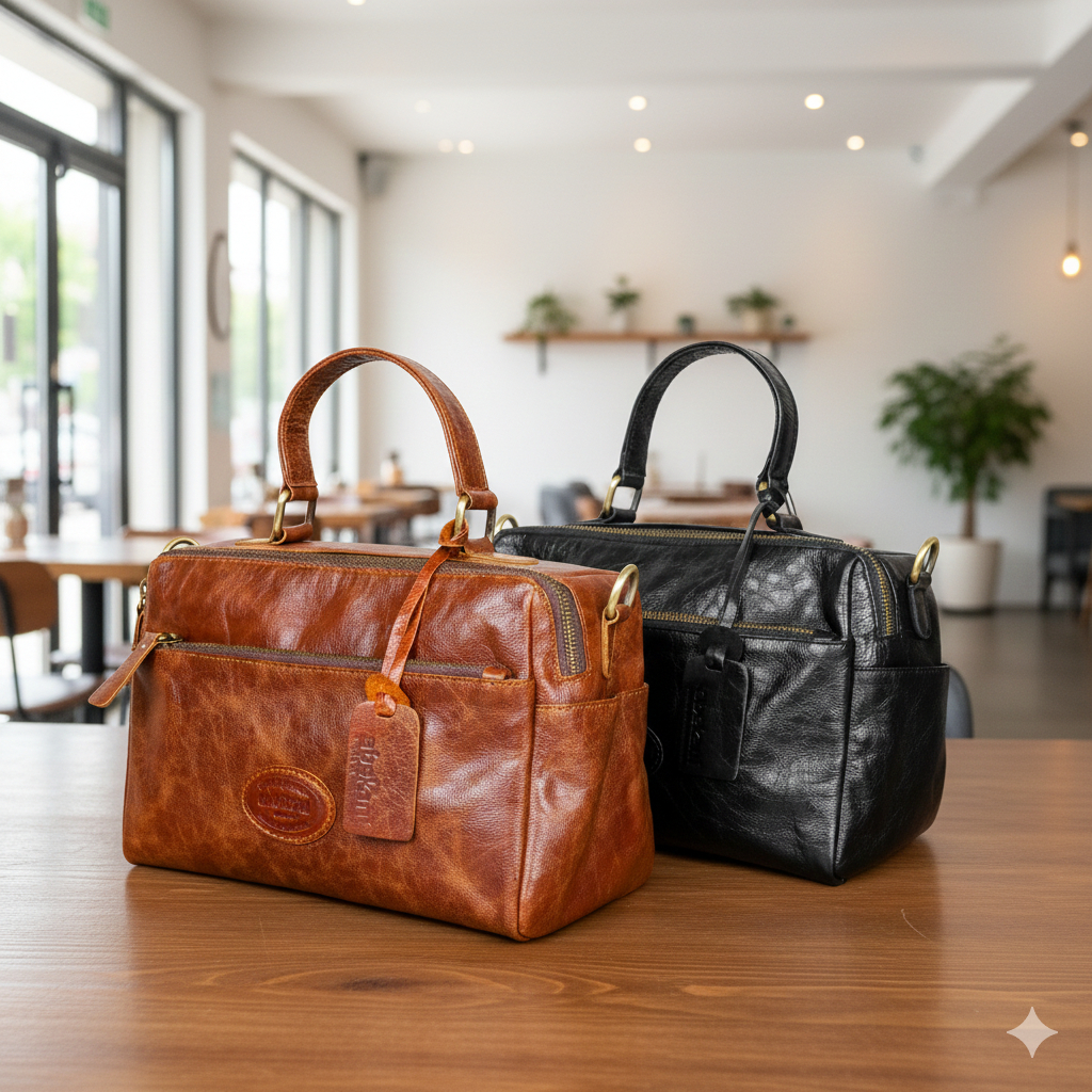 NALA BAG by ABEKANI LEATHER Tas Kulit Wanita Dari Kulit Sapi Asli Dilengkapi Tali Panjang Yang Bisa 