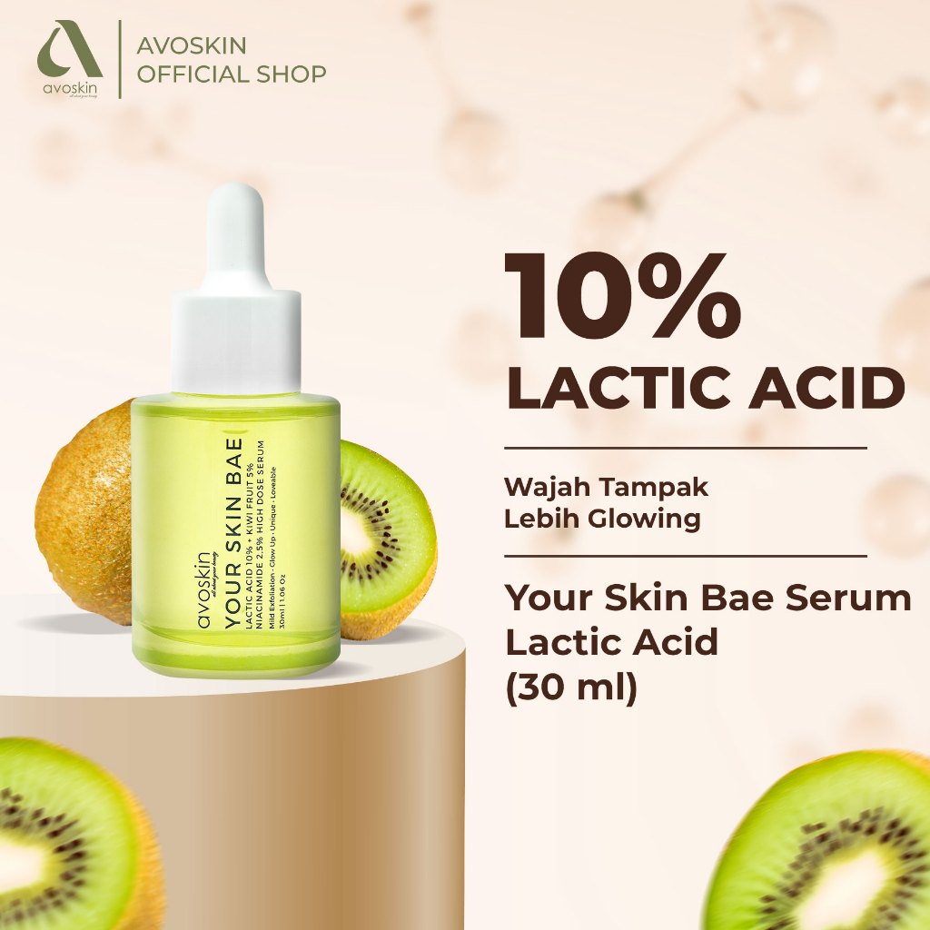 [CREATOR] Serum Avoskin Your Skin Bae Lactic Acid 30ml-Serum Glow Up Eksfoliasi -Niacinamide
