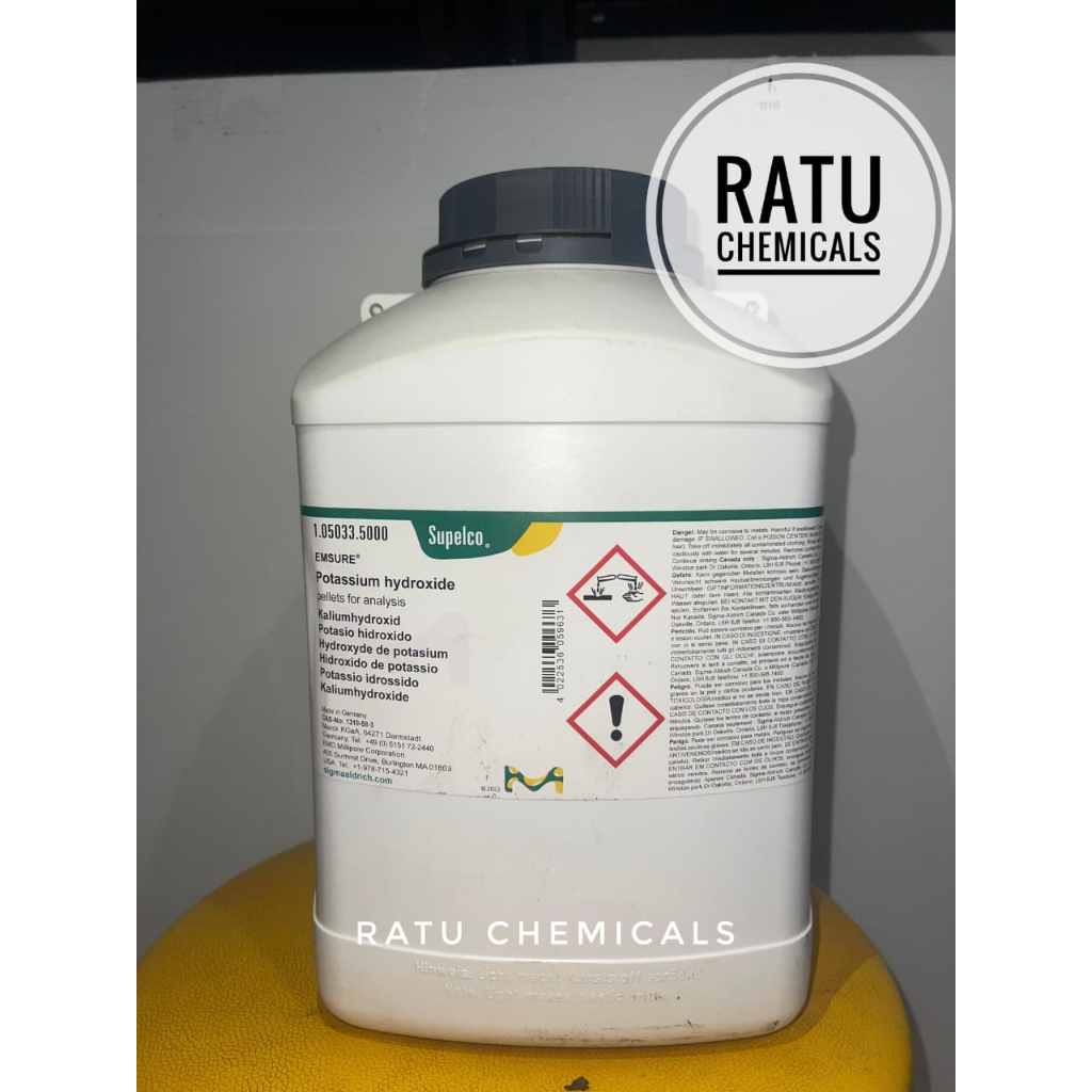 KALIUM HIDROKSID 5KG MERCK 105033 / KALIUM HIDROKSIDA PRO ANALIS