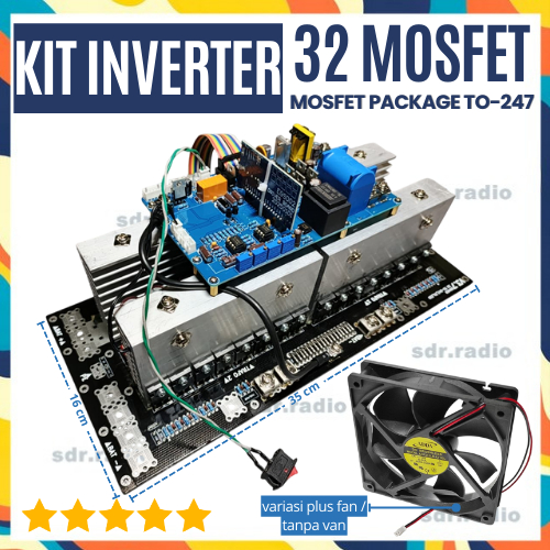 Kit Inverter Modul Driver Pure Sine Wave EGS002 32 Mosfet TO-247 32fet TO247 EGS 002